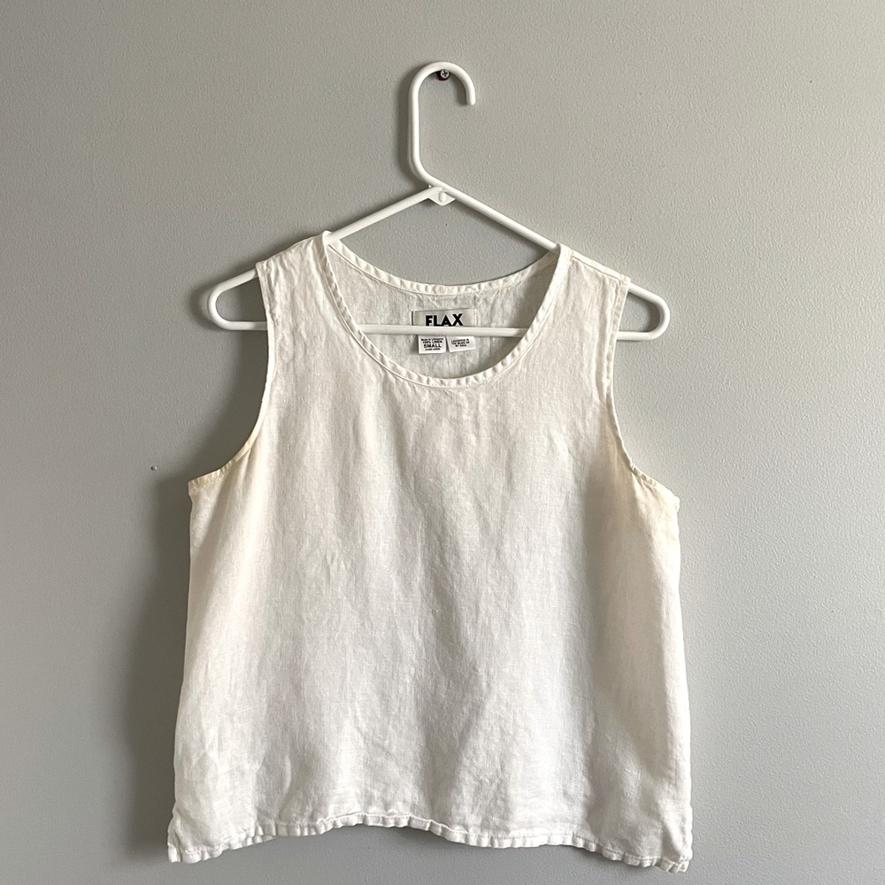 Flax 100% linen tank top